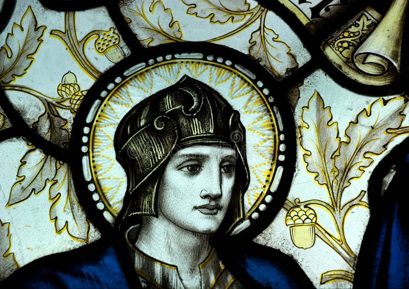 Religious Stained glass window. Portrait detail. royalty free stock photo Religious Stained glass window. Portrait detail. royalty free stock photo