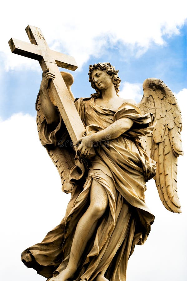 Religious statue from Rome stock image. Image of robes 8803767