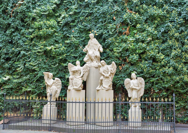 Religious statues in Bratislava, Slovakia.