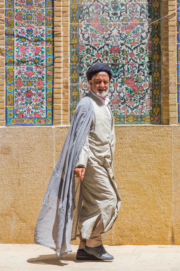 Religiösa män i Shiraz, Iran royaltyfria foton Religiösa män i Shiraz, Iran royaltyfria foton