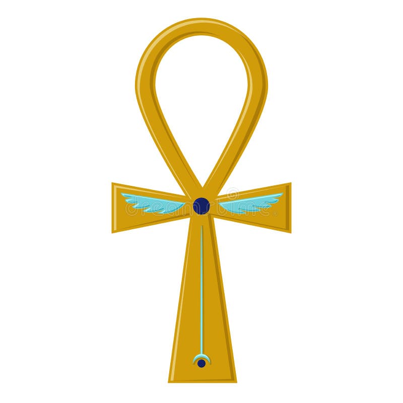 Religiöses Zeichen Des Alten ägyptischen Quer- Ankh Ein Symbol Des