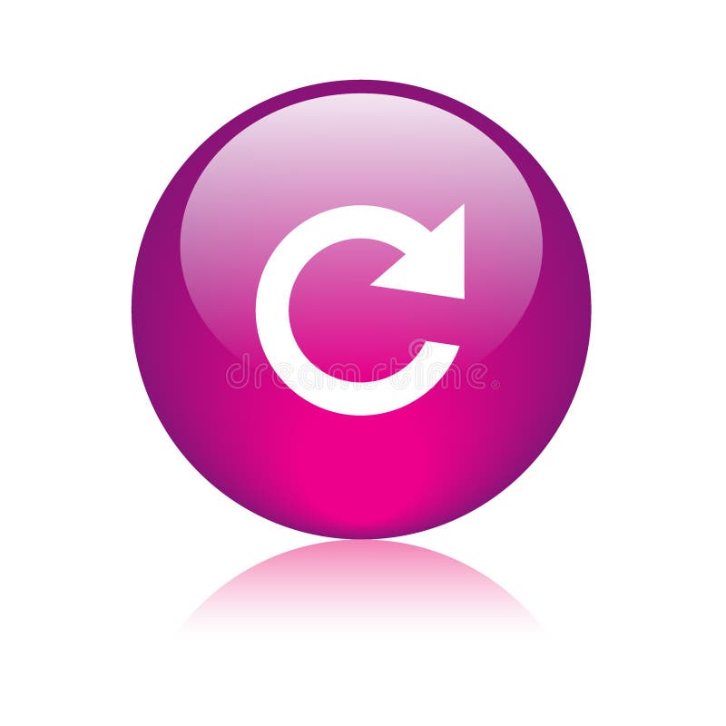 Reload icon web button royalty free illustration