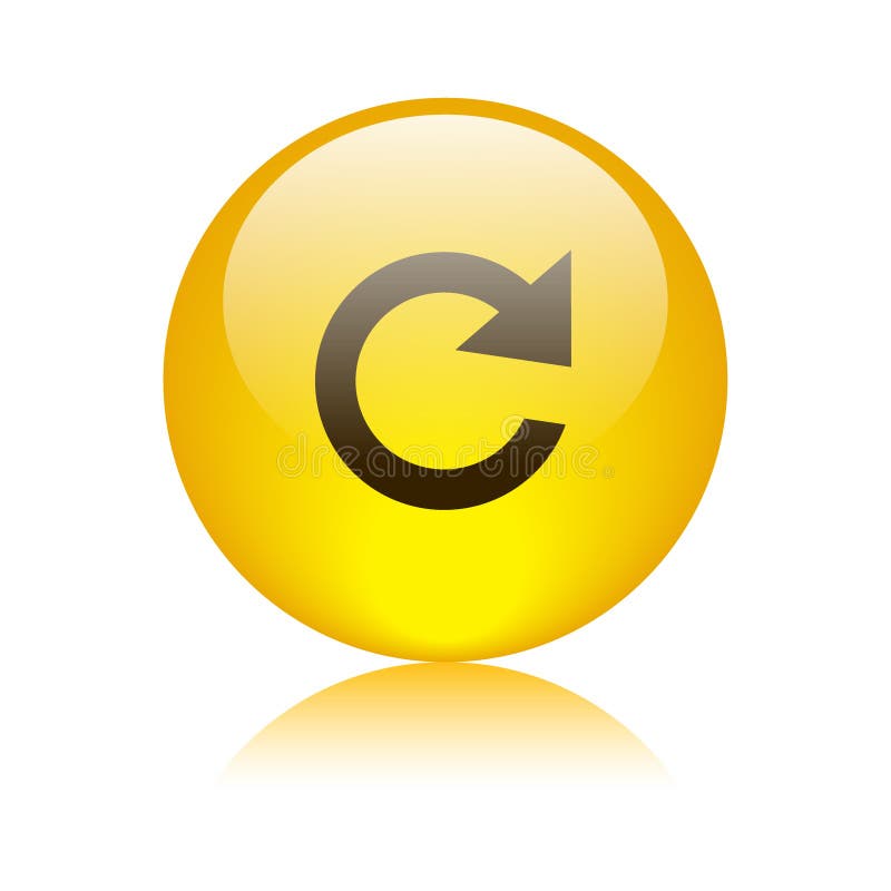 Reload icon web button royalty free illustration