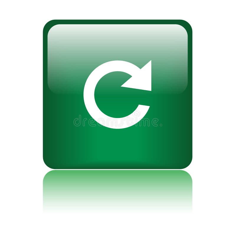 Reload icon web button royalty free illustration