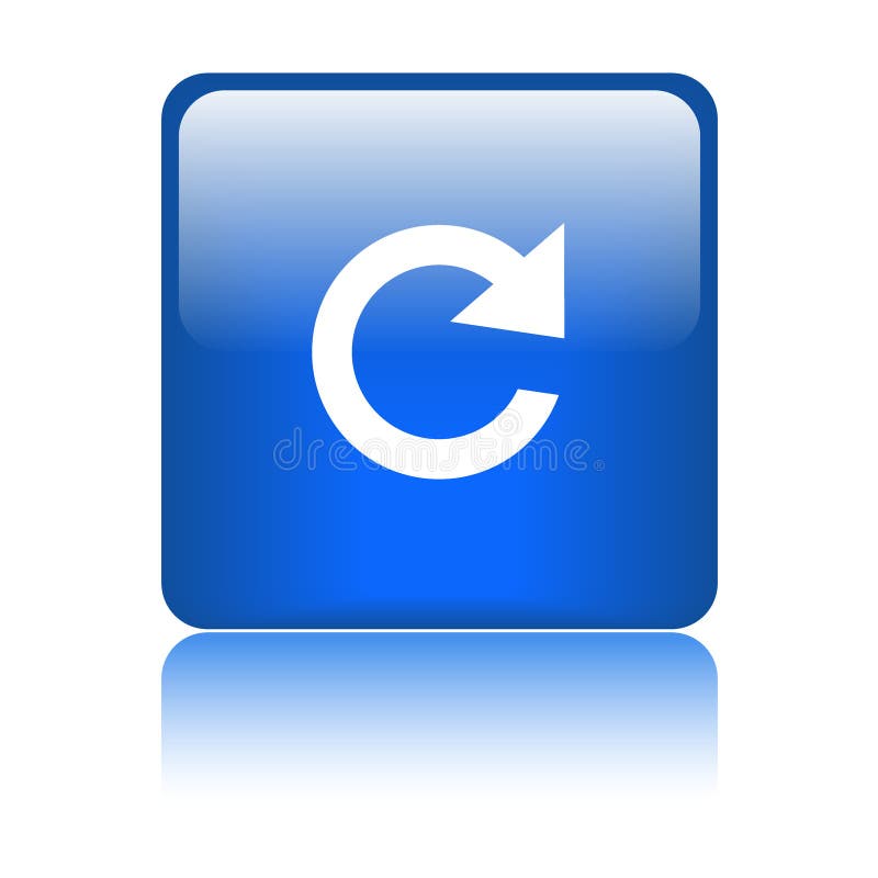 Reload icon web button vector illustration