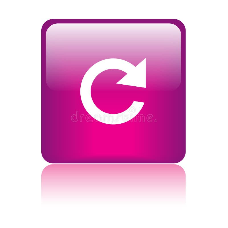Reload icon web button vector illustration
