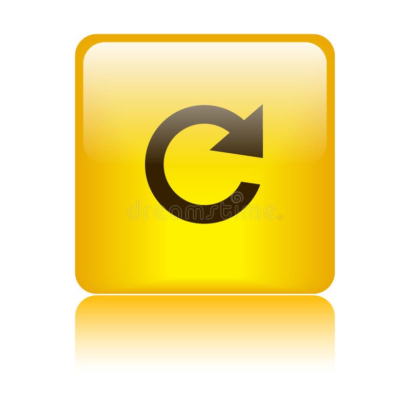 Reload icon web button royalty free illustration