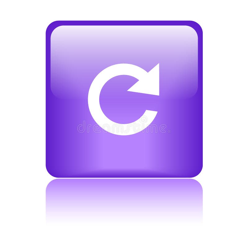 Reload icon web button royalty free illustration
