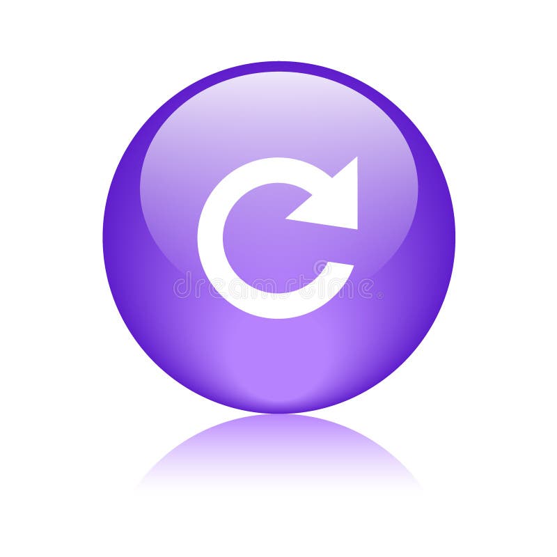 Reload icon web button royalty free illustration