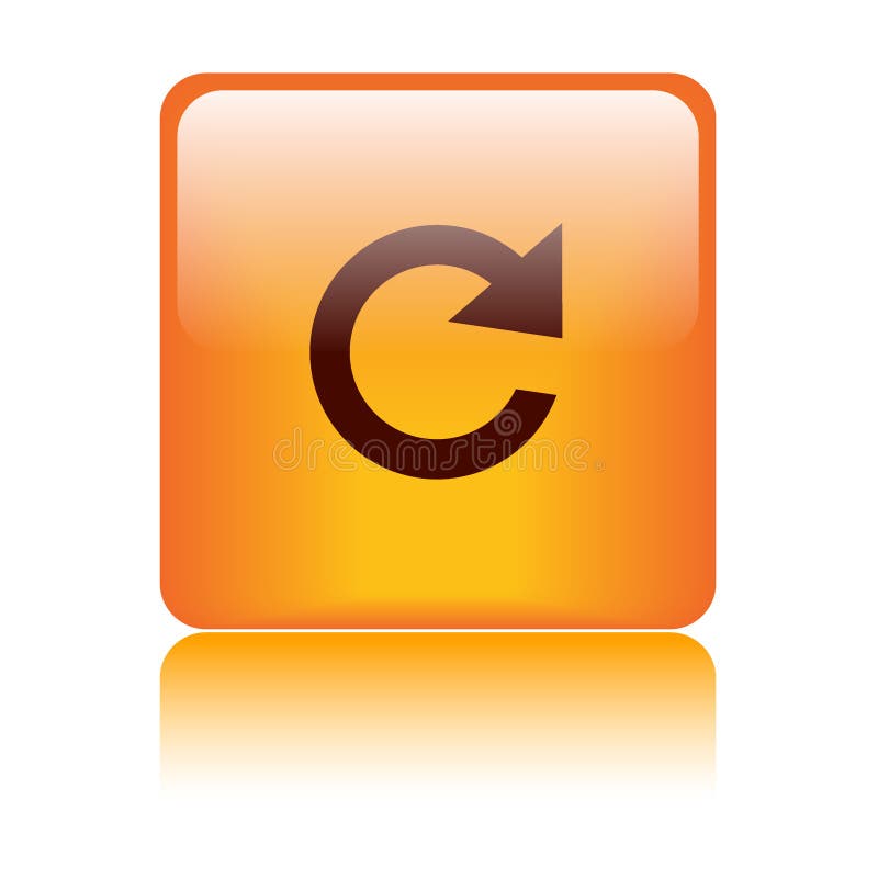 Reload icon web button stock illustration