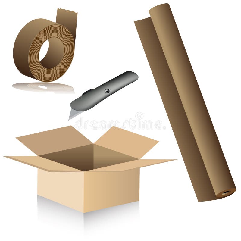 Packing Boxes Clipart
