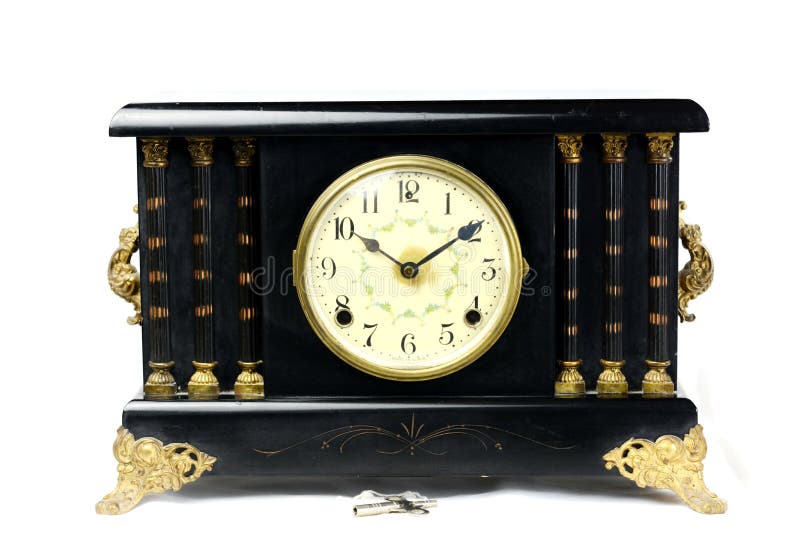 Reloj antiguo 2 de la capa del vintage fotografía de archivo libre de regalías Reloj antiguo 2 de la capa del vintage fotografía de archivo libre de regalías