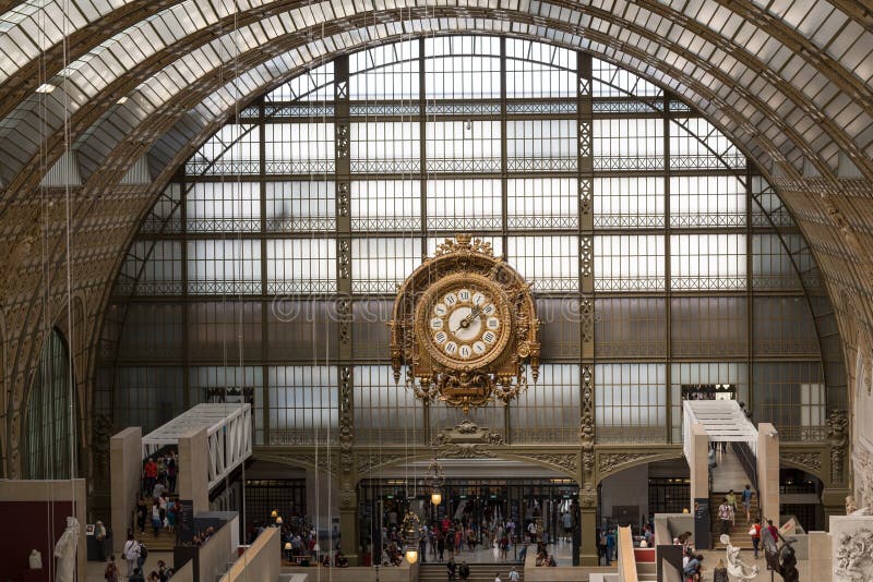 Reloj de oro del museo D'Orsay en París fotografía de archivo libre de regalías Reloj de oro del museo D'Orsay en París fotografía de archivo libre de regalías