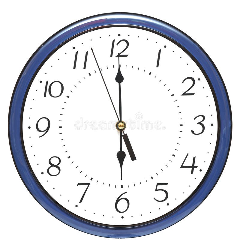 Reloj de pared azul imagenes de archivo Reloj de pared azul imagenes de archivo