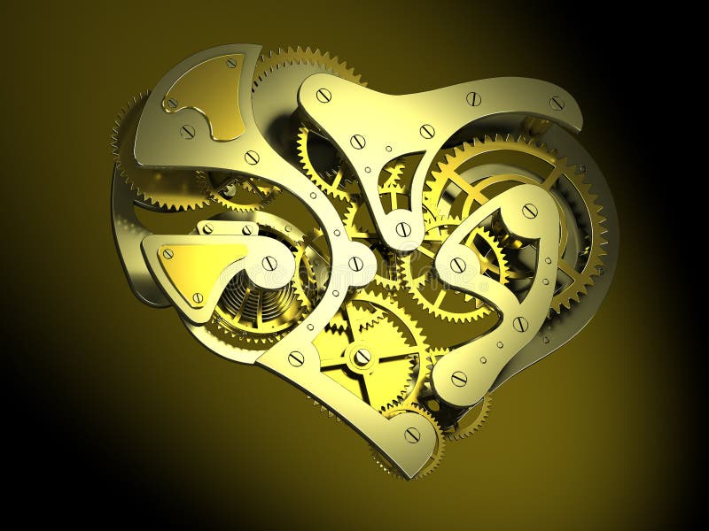 Reloj en forma de corazón libre illustration