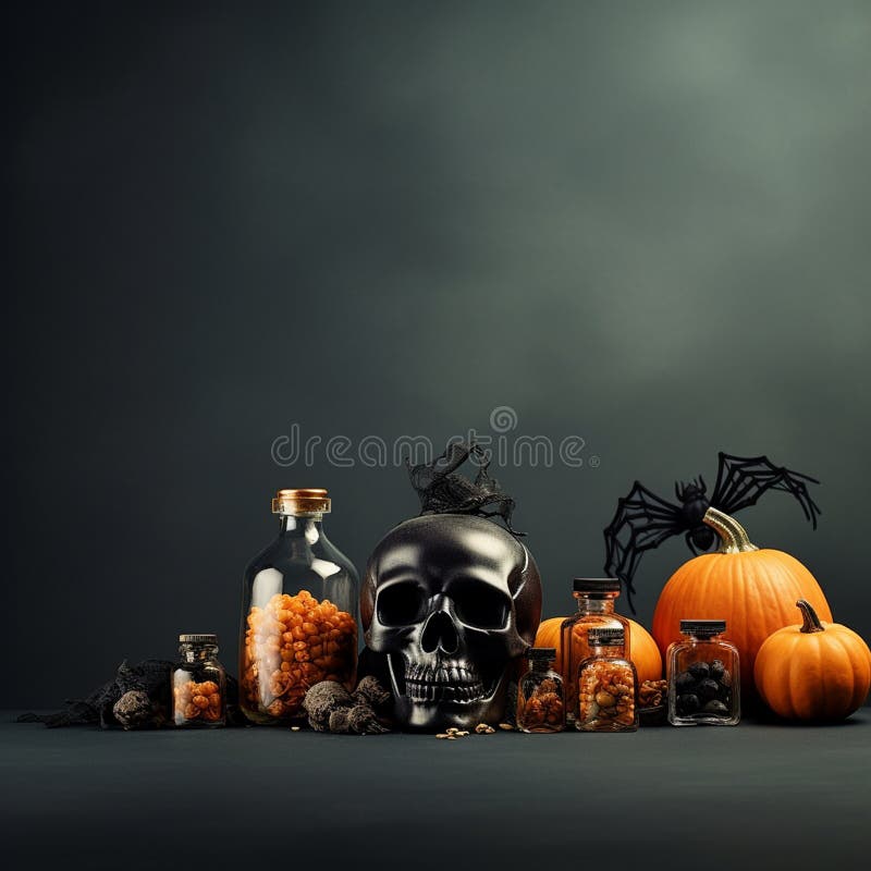 Relva de halloween ilustração royalty free