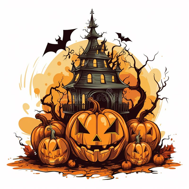 Relva de halloween ilustração do vetor