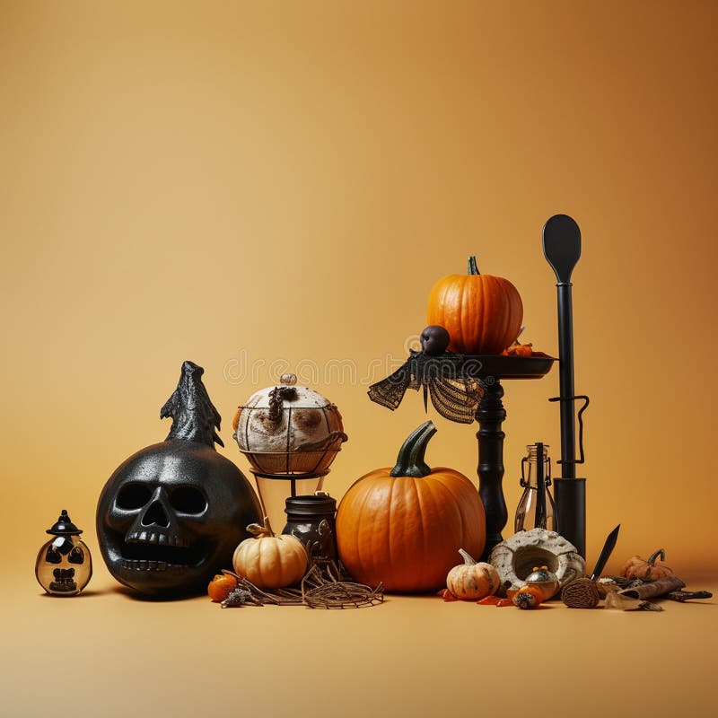 Relva de halloween ilustração royalty free