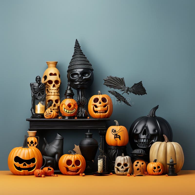 Relva de halloween ilustração stock