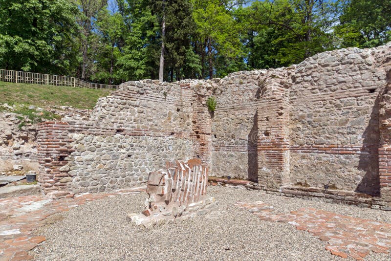 Remainings of The ancient Thermal Baths of Diocletianopolis, town of Hisarya, Bulgaria. Remainings of The ancient Thermal Baths of Diocletianopolis, town of stock photos Remainings of The ancient Thermal Baths of Diocletianopolis, town of Hisarya, Bulgaria. Remainings of The ancient Thermal Baths of Diocletianopolis, town of stock photos