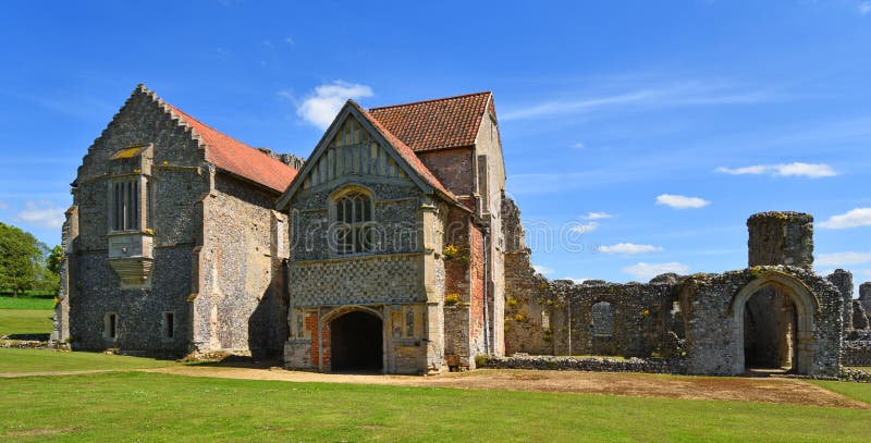 The remains of Castle Acre Priory Norfolk