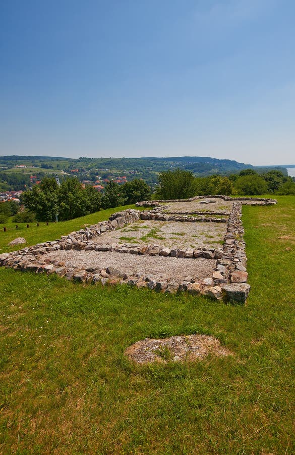 Remains of the church (IX c.) in Devin castle. Slovakia