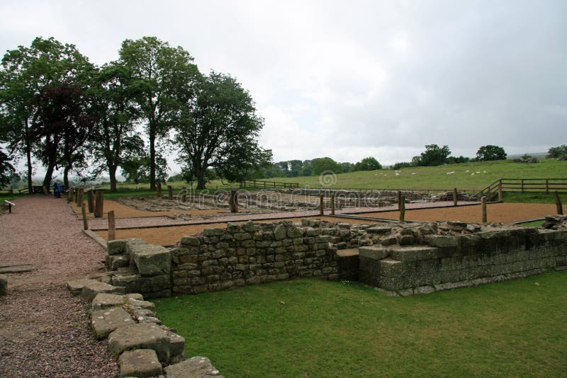 Remains of the Fort Hadrians Wall at Birdoswald