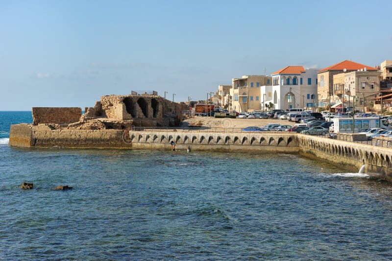 Remains of fortress walls of the Acre