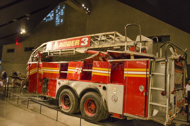 Remains of Ladder Company 3 Truck, New York City Fire Remains of Ladder Company 3 Truck, New York City Fire