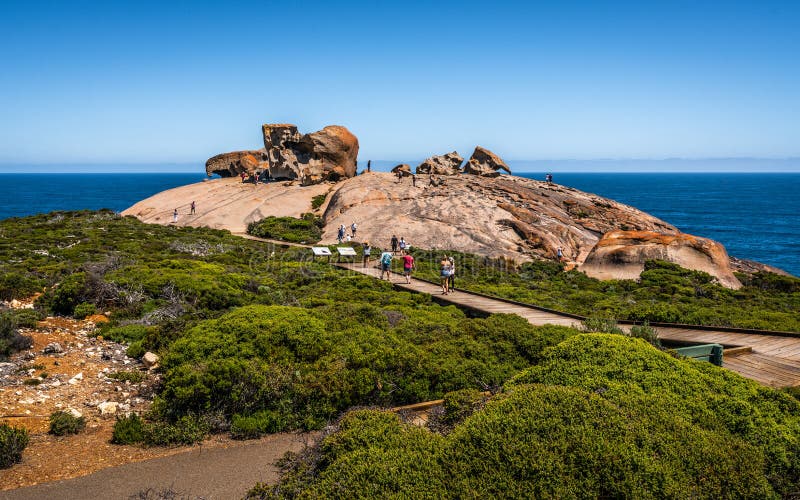 Remarkable rocks panorama view on Kangaroo island in Australia