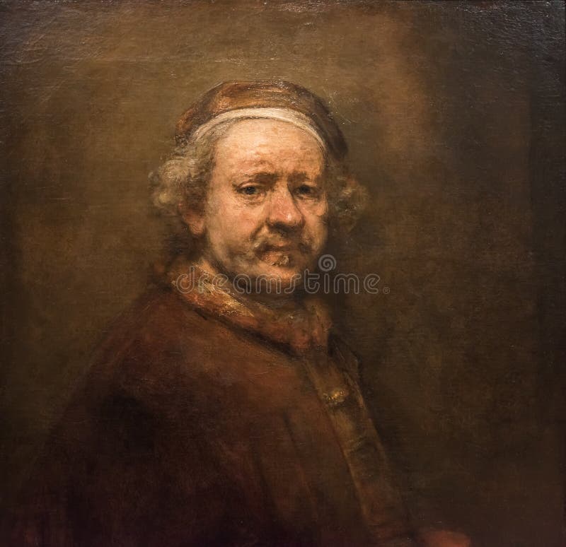 Rembrandt Van Rijn, autoportrait images stock Rembrandt Van Rijn, autoportrait images stock