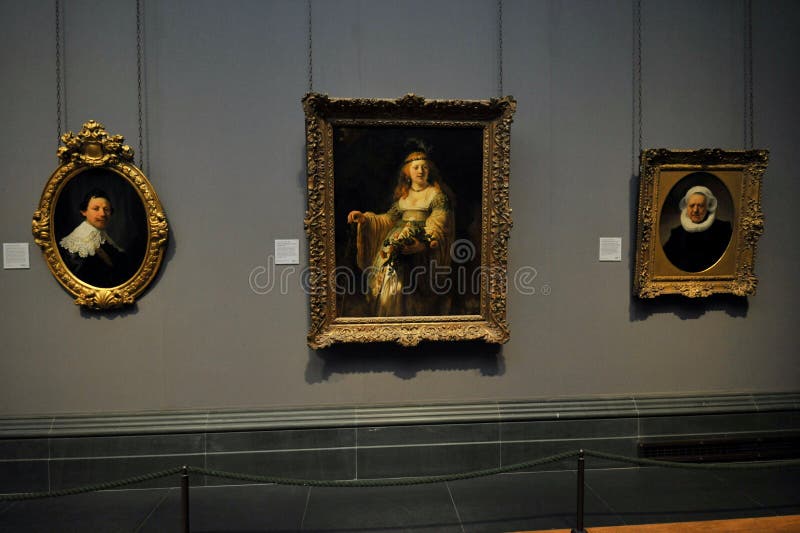 Rembrandt à la galerie de portrait nationale, Londres photographie stock libre de droits Rembrandt à la galerie de portrait nationale, Londres photographie stock libre de droits