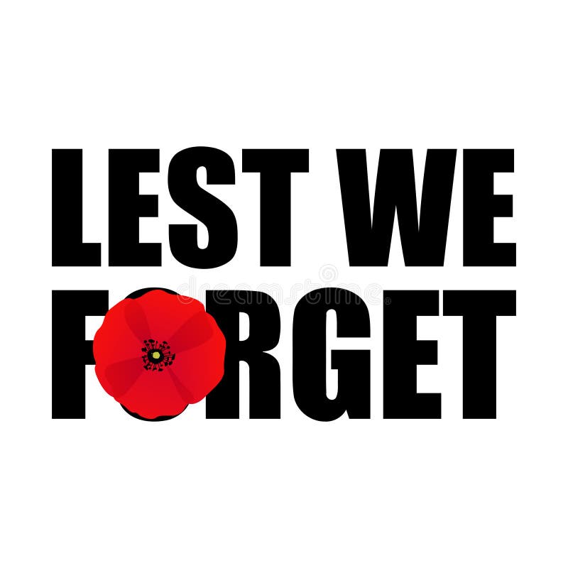 Remembrance Day with Poppy Flower Stock Vector Illustration of banner