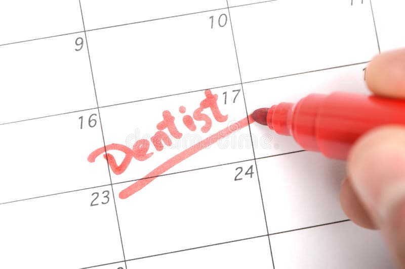 Reminder for Dentist Appointment royalty free stock photography