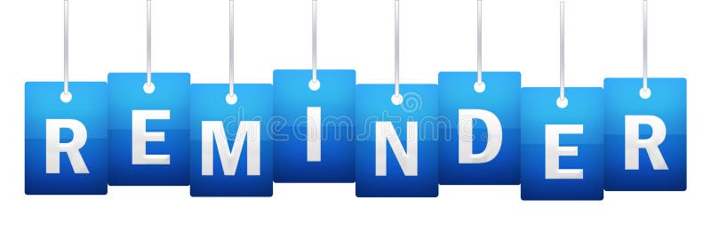 Reminder tag banner stock illustration Illustration of reminder Reminder tag banner stock illustration Illustration of reminder