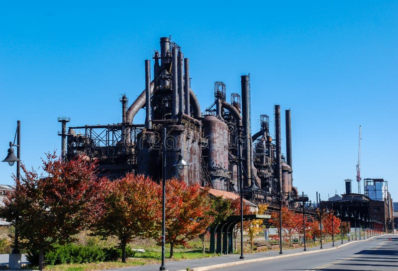 The remnants of one of the most influential companies in American history, Bethlehem Steel Corporation in Lehigh Valley, Bethlehem, Pennsylvania. The remnants of one of the most influential companies in American history, Bethlehem Steel Corporation in Lehigh Valley, Bethlehem, Pennsylvania