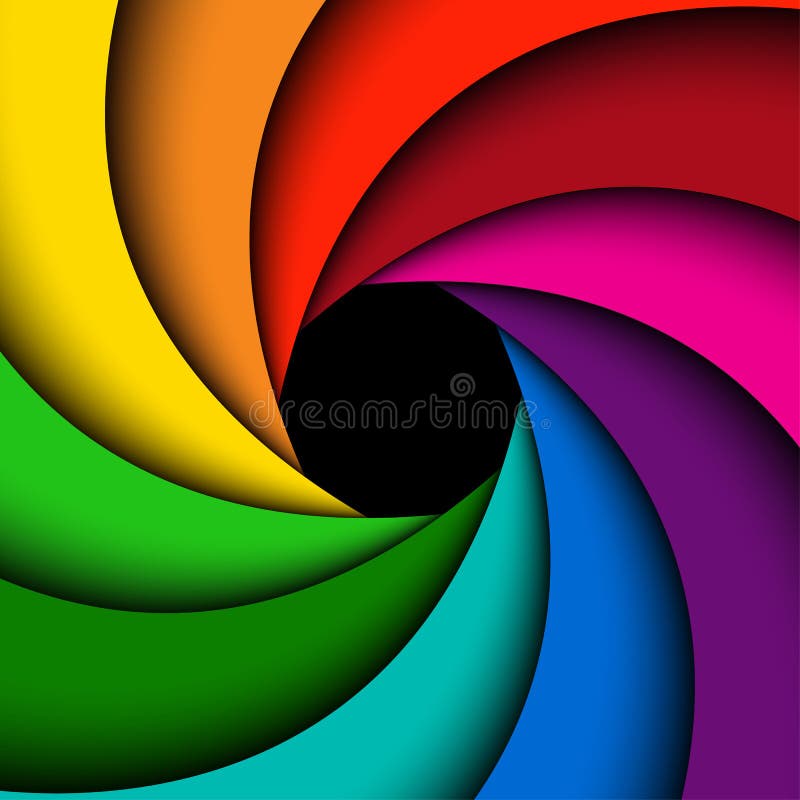 Remolino colorido del arco iris ilustración del vector Remolino colorido del arco iris ilustración del vector
