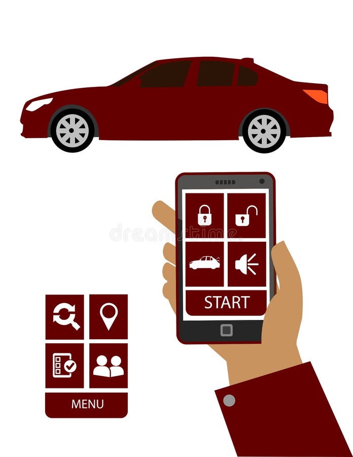 Remote Car Starter Control System Stock Illustrations 1,539 Remote