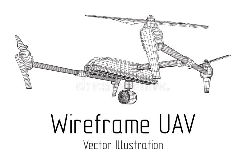Remote control air drone stock vector. Illustration of dron 125254428