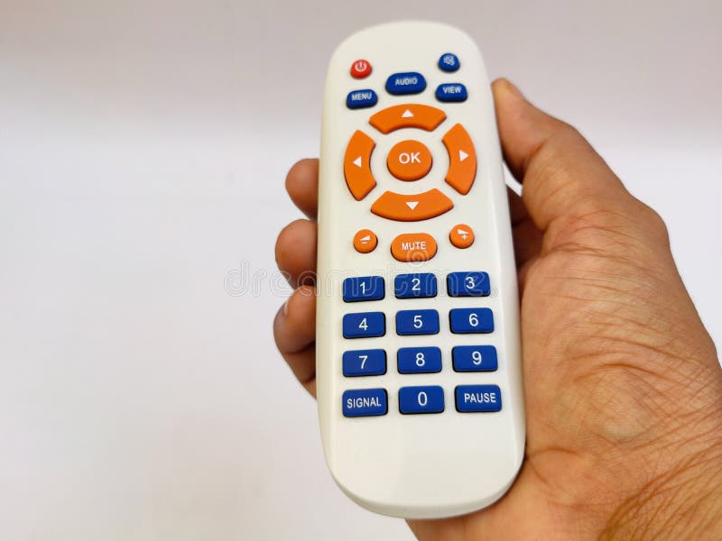 Remote Control in Hand stock image. Image of channel 182780363
