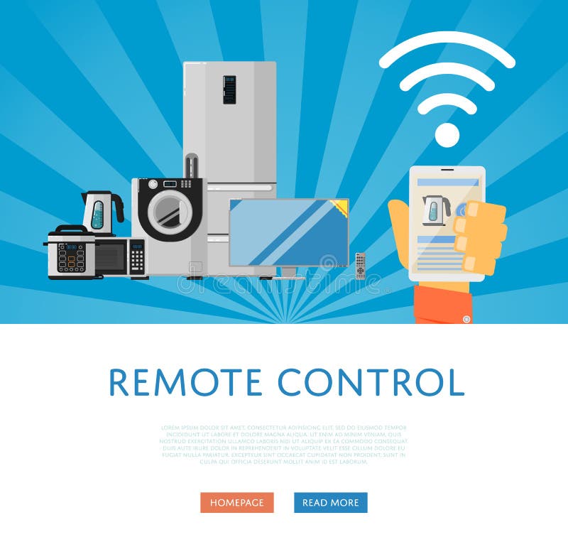 Remote Control for Household Appliances Concept Stock Vector ... Circuit Diagram