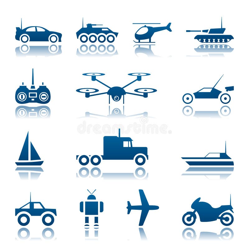 Toys icons stock vector. Illustration of icons, automobile 4078876