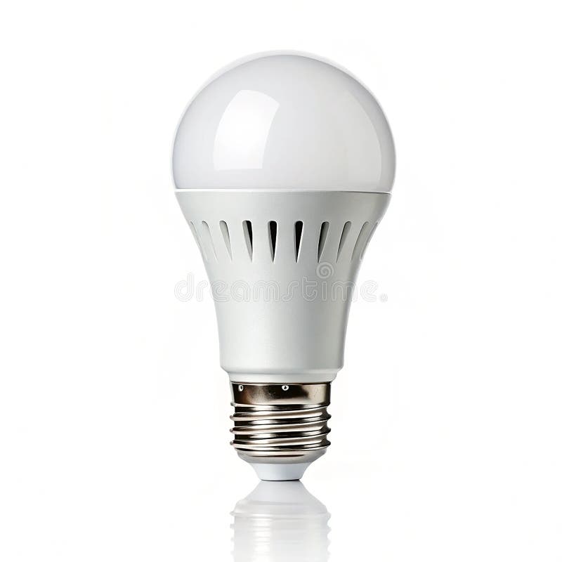 Remote controlled smart bulb with app connectivity stock illustration
