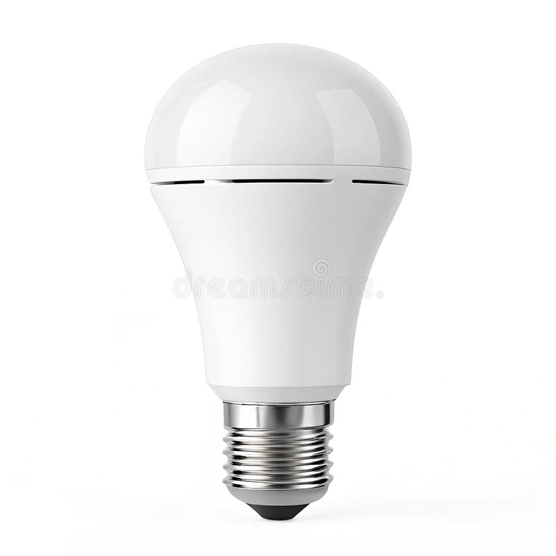 Remote controlled smart bulb with app connectivity stock illustration