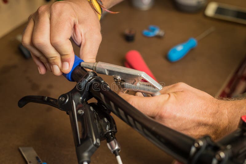 removing bike handle grips