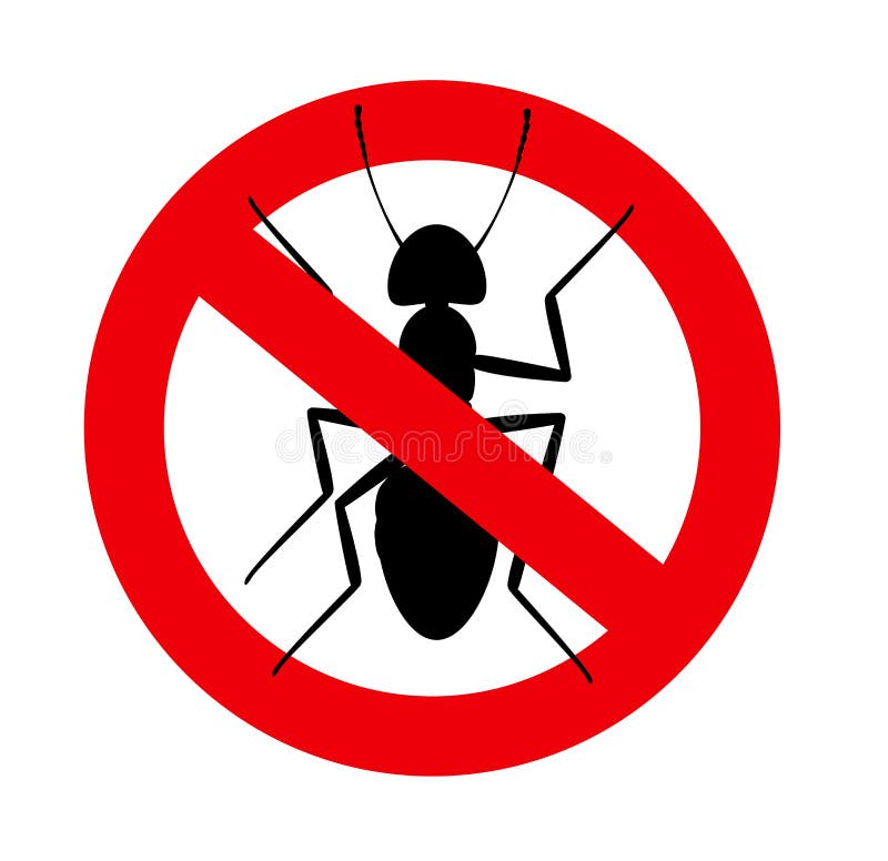 Remove Ants Symbol royalty free illustration