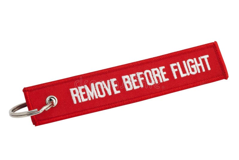 Remove Before Flight Streamer - Red / White