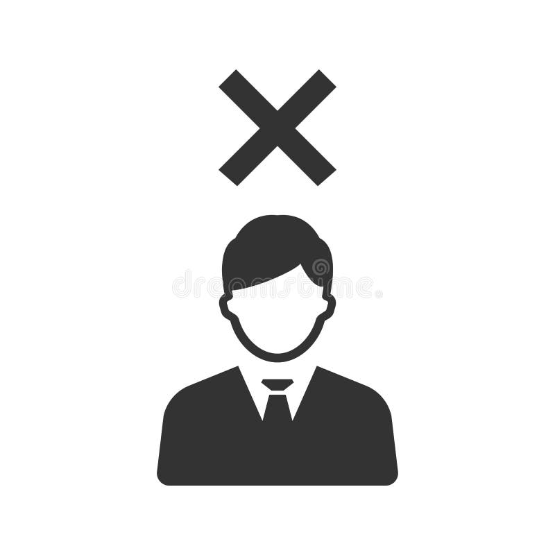 Remove user account icon vector illustration