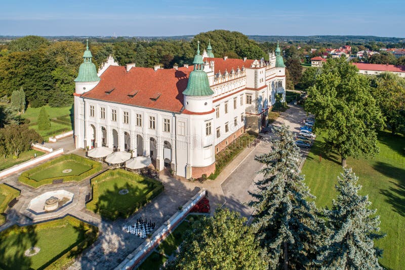 Renaissance castle in Baranow, Poland