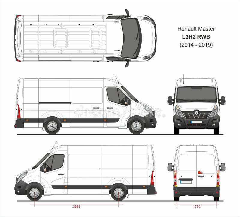 Renault Master Cargo Delivery Van L3H2 RWB 2014-2019